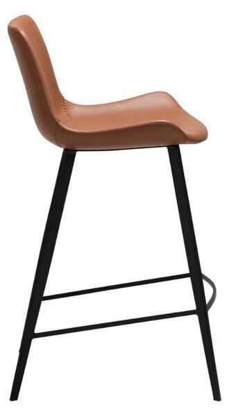 -25 % Dny MOMENTI– ​​​​​Dan-Form Hnědá koženková barová židle DAN-FORM Hype 65 cm