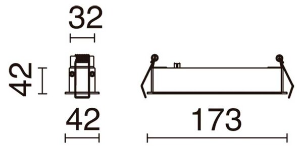 Indeluz Sigma S Trim LED zápustné svítidlo 2700KŠedá