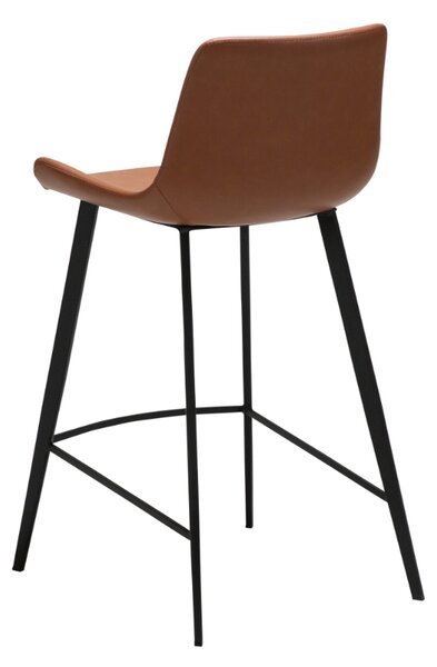 -25 % Dny MOMENTI– ​​​​​Dan-Form Hnědá koženková barová židle DAN-FORM Hype 65 cm