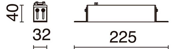 Indeluz Sigma S Trimless LED zápustné svítidlo 2700KŠedá