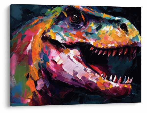 Obraz - Dinosaurus, malba (70x50 cm)