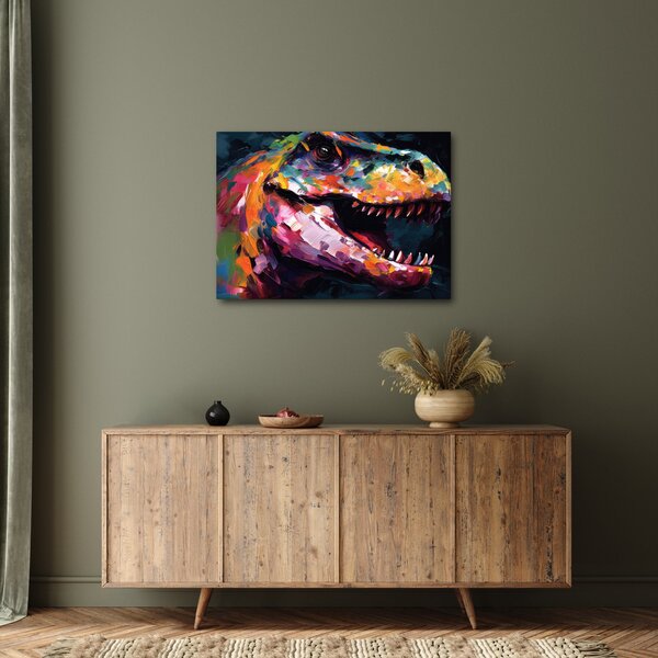 Obraz - Dinosaurus, malba (70x50 cm)