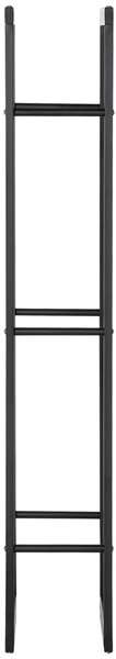 HOMCOM Metalový stojan na dřevo 60 x 25 x 150 cm - Stohovací pomocník pro dřevo, ocelová konstrukce do 100 kg | Aosom