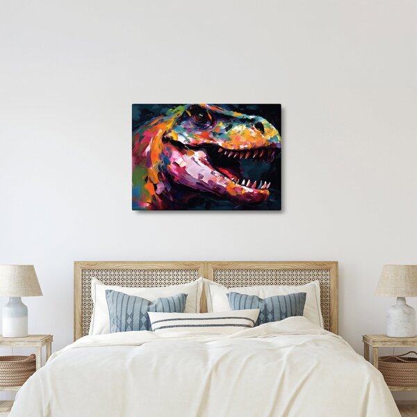 Obraz - Dinosaurus, malba (70x50 cm)