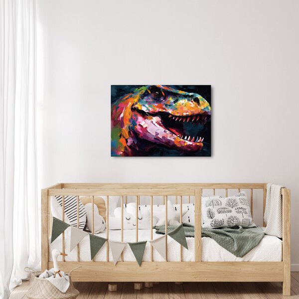 Obraz - Dinosaurus, malba (70x50 cm)