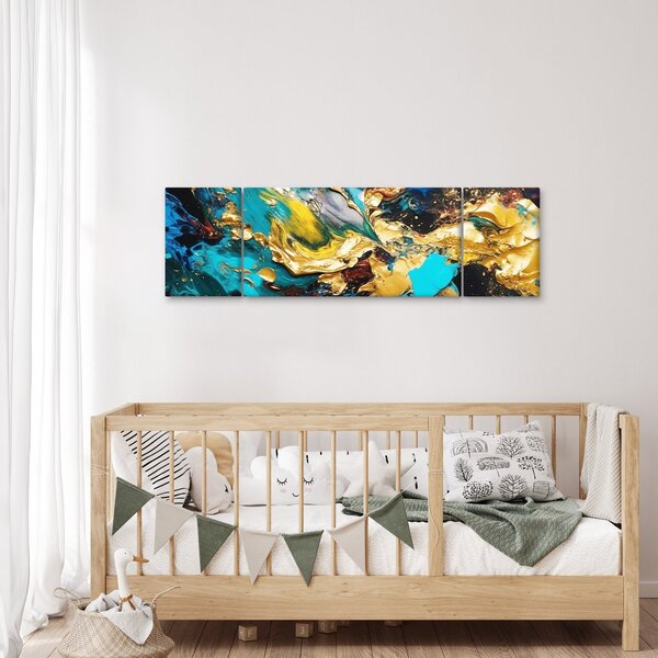 Obraz - Texturovaná olejomalba (170x50 cm)