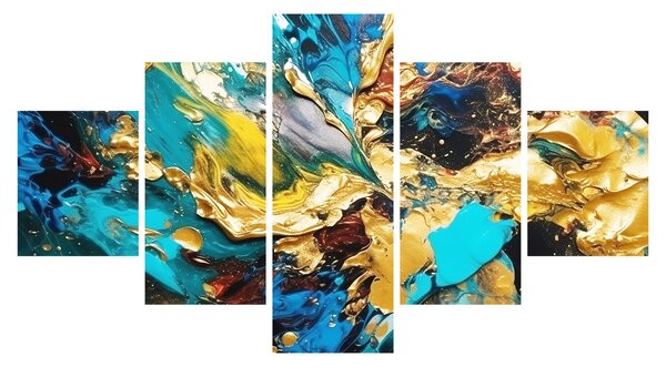 Obraz - Texturovaná olejomalba (125x70 cm)
