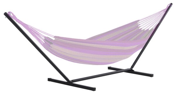 Houpací stojan Outsunny pro houpací sítě s háčky, kovový, 360 x 92 x 112 cm, do 120 kg | Aosom