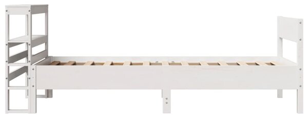 Postel bez matrace bílá 75 x 190 cm masivní borovice 3306211