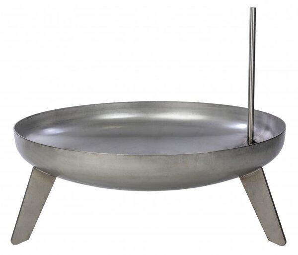 Nerezové přenosné ohniště Ø 80 cm P s grilovacím roštem