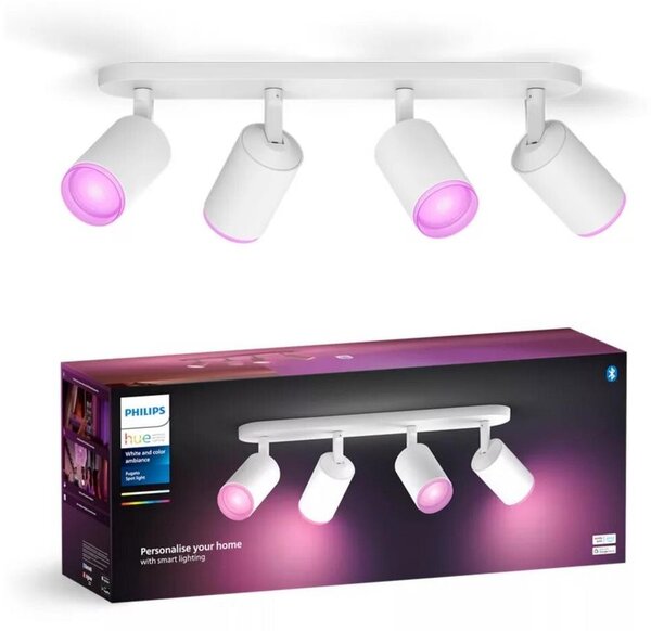 Philips - LED RGBW Stmívatelné bodové svítidlo Hue FUGATO 4xGU10/4,2W/230V bílá