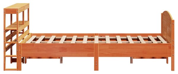 Postel bez matrace voskově hnědá 120 x 190 cm masivní borovice 3306239