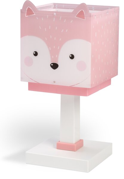 Dalber 64581 LITTLE FOX - Dětská stolní lampička s motivem lištičky + Dárek LED žárovka (Stolní lampička pro děti s liškou)
