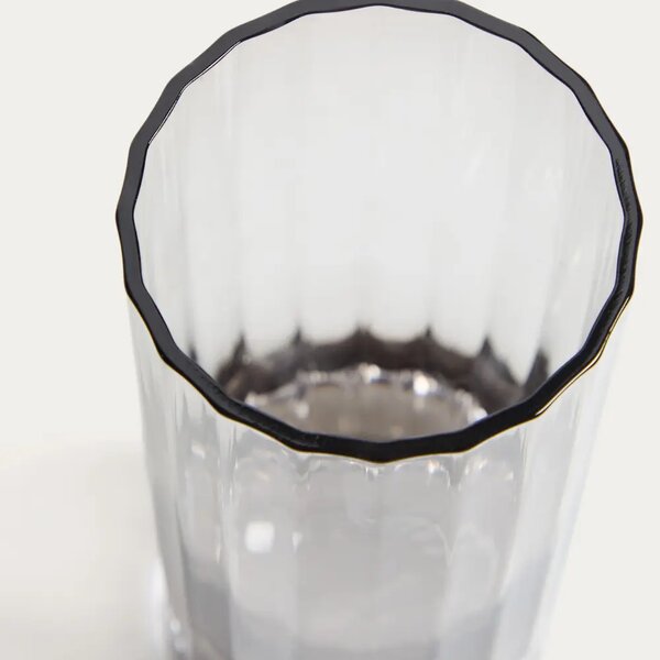 Kave Home Vysková šedá sklenice Clarien 300 ml