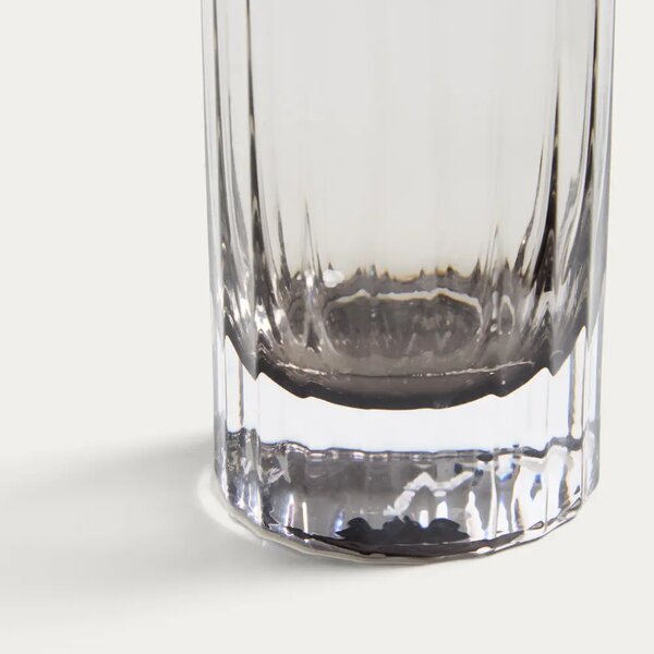 Kave Home Vysková šedá sklenice Clarien 300 ml
