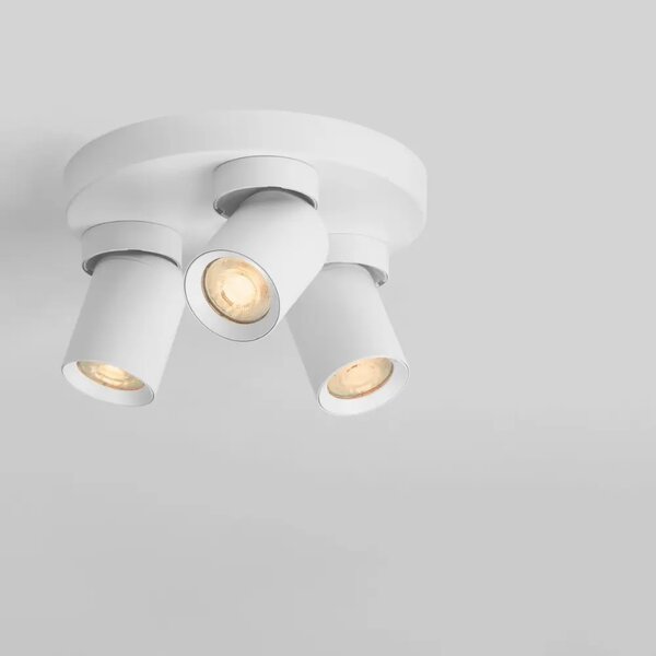 Nova Luce Bílé kovové bodové světlo Amecy Ø 22 cm