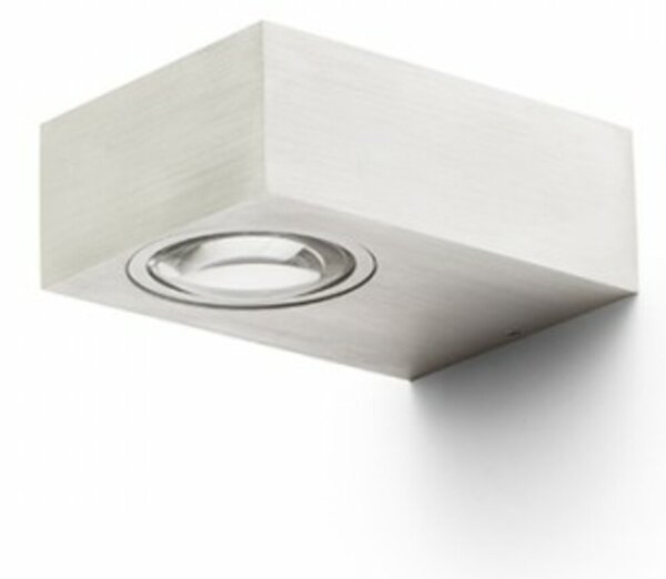RED - DESIGN RENDL RENDL KORSO I nástěnná česaný hliník 230V LED 5W 120° IP54 3000K R12829
