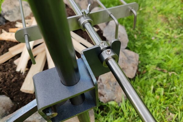 Gril na kuřata - jehla 70 cm Motorek na 1,5V baterii vč. baterie