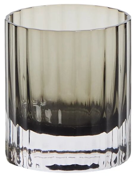 Kave Home Nízká šedá sklenice Clarien 300 ml