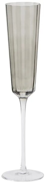 Kave Home Šedá sklenice na sekt Clarien 180 ml