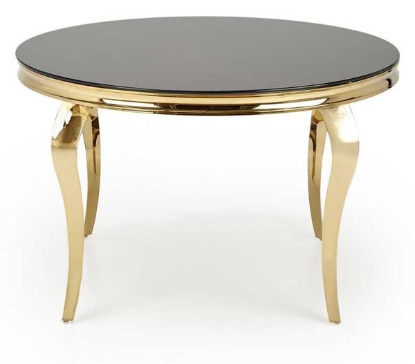 Jídelní stůl Regia II, černá / zlatá