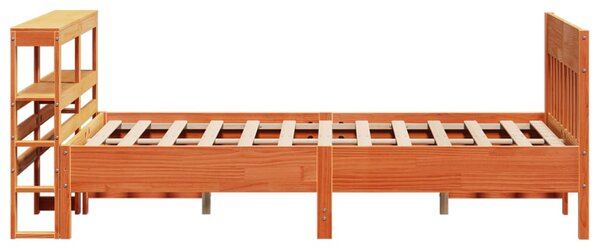 Postel bez matrace voskově hnědá 120 x 190 cm masivní borovice 3306284
