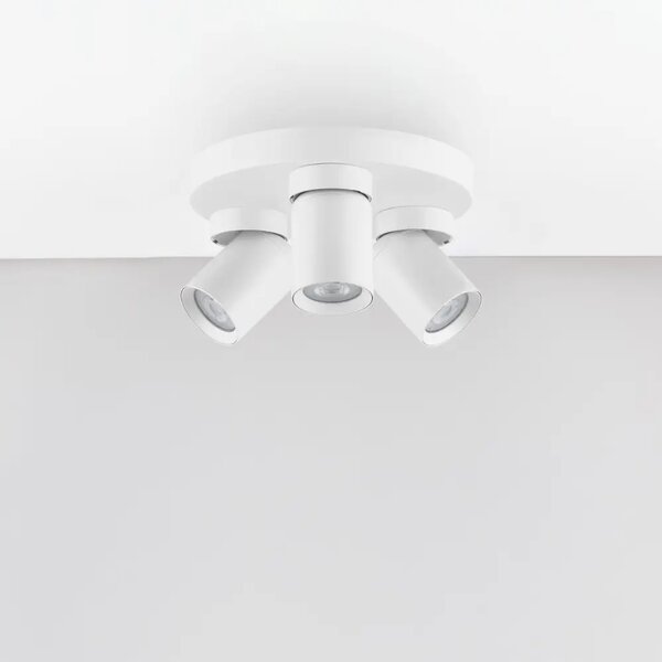 Nova Luce Bílé kovové bodové světlo Amecy Ø 22 cm
