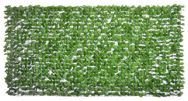 Umělá živá plotová clona Outsunny, UV ochranná clona pro soukromí, zelená balkonová clona, clona s listy, živý plot, umělá stěna 300 x 150 cm pro svat