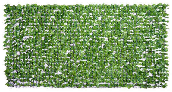 Umělá živá plotová clona Outsunny, UV ochranná clona pro soukromí, zelená balkonová clona, clona s listy, živý plot, umělá stěna 300 x 150 cm pro svat
