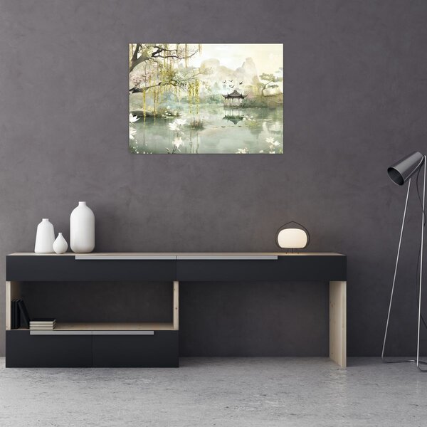 Obraz - Čínské jezero (70x50 cm)