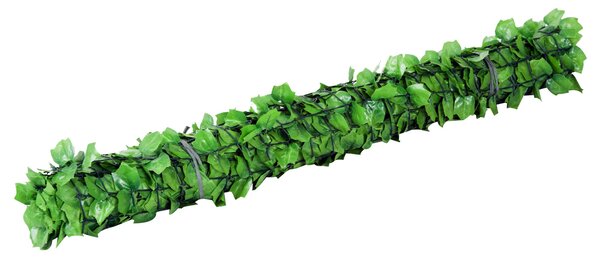 Umělá živá plotová clona Outsunny, UV ochranná clona pro soukromí, zelená balkonová clona, clona s listy, živý plot, umělá stěna 300 x 150 cm pro svat