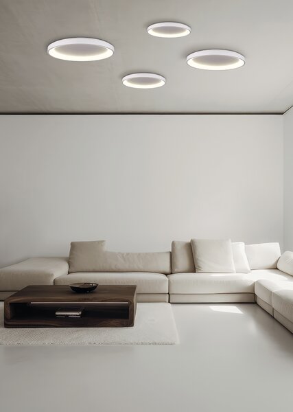 ACB Iluminacion Stropní LED svítidlo GRACE, ⌀ 48 cm, 40W, CRI90 Barva: Černá, Teplota světla: 4000K - denní bílá, Stmívání, řízení: ON/OFF (bez stmívání)
