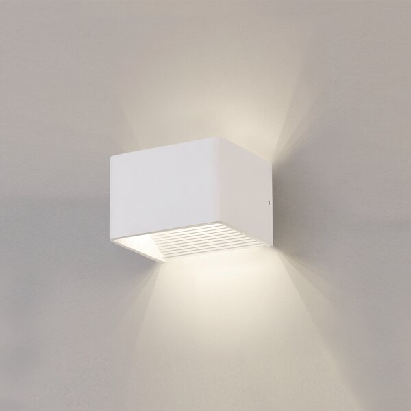 ACB Iluminacion Nástěnné LED svítidlo ICON, š. 12 cm, 8,5W, CRI90, CCT switch 2700-3000K Barva: Bílá, Stmívání, řízení: DALI/PUSH