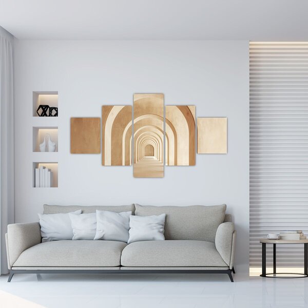 Obraz - Béžový průchod (125x70 cm)