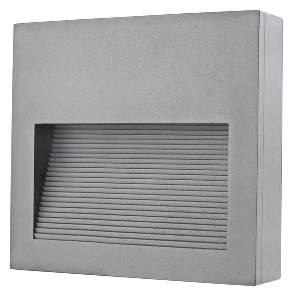 Cristher Slim square surf LED přisazené svítidlo šedé 3000K