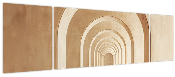 Obraz - Béžový průchod (170x50 cm)