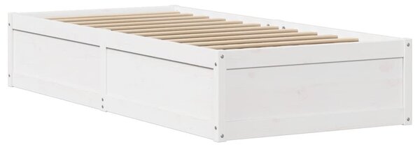 Rám postele s čelem bílý 75 x 190 cm masivní borovice 3306367