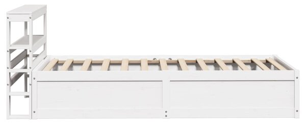 Rám postele s čelem bílý 75 x 190 cm masivní borovice 3306367