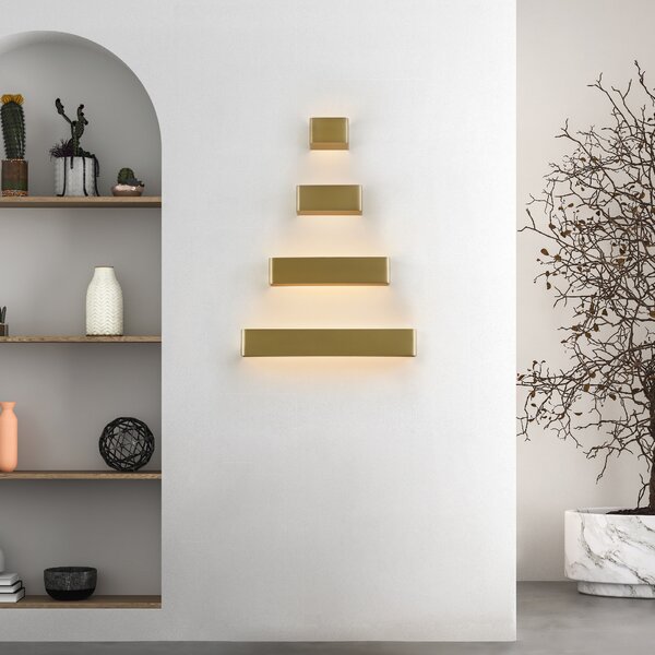 ACB Iluminacion Nástěnné LED svítidlo ICON, š. 54 cm, 32W, CRI90, CCT switch 2700-3000K Barva: Černá, Stmívání, řízení: DALI/PUSH