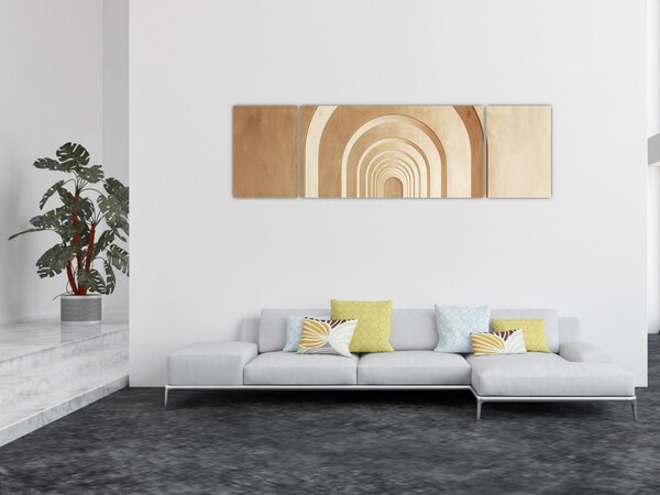 Obraz - Béžový průchod (170x50 cm)