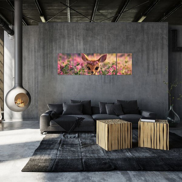 Obraz - Roztomilá srnečka (170x50 cm)