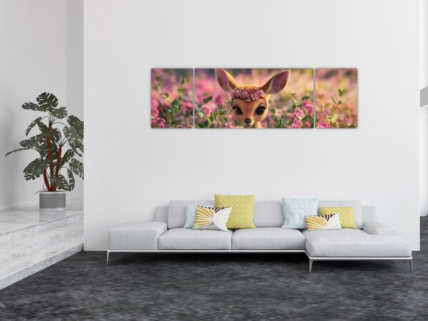 Obraz - Roztomilá srnečka (170x50 cm)