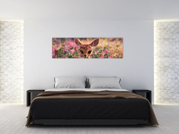 Obraz - Roztomilá srnečka (170x50 cm)