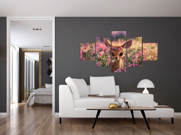 Obraz - Roztomilá srnečka (125x70 cm)