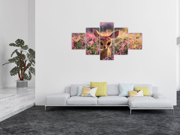 Obraz - Roztomilá srnečka (125x70 cm)