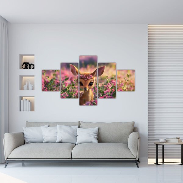 Obraz - Roztomilá srnečka (125x70 cm)