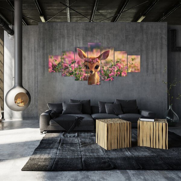 Obraz - Roztomilá srnečka (210x100 cm)