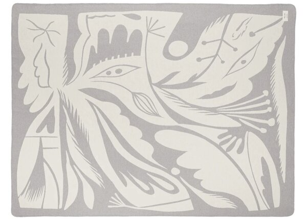 Noo.ma Béžovo-šedý pléd Lino 200 x 165 cm