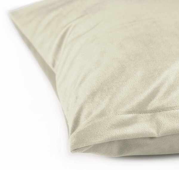 Biante Sametový povlak na polštář Velvet Premium SVP-003 Smetanový 40x40 cm - SKLADEM