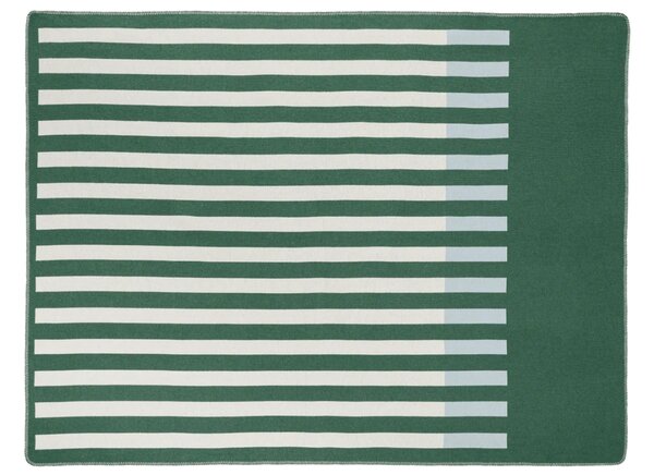 Noo.ma Zeleno-béžový pléd Onu 200 x 160 cm
